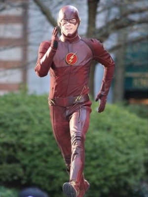 Barry Allen The Flash Red Leather Jacket