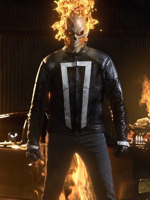 Gabriel Luna Ghost Rider Black Leather Jacket