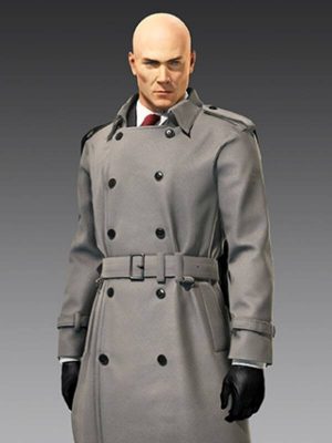 Video Game Hitman 2 Silent Assassin Agent 47 Cotton Trench Coat
