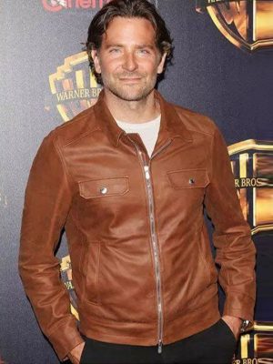 A Star Is Born Jackson Maine Brown Leather Jacket