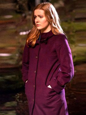 Nancy Drew Purple Wool Coat
