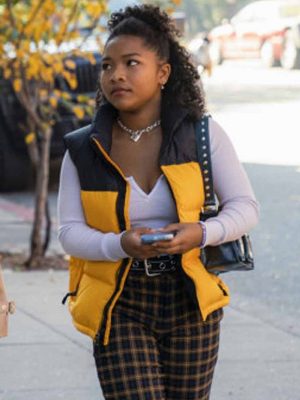 Delilah Winter The Equalizer 2021 Yellow Puffer Vest