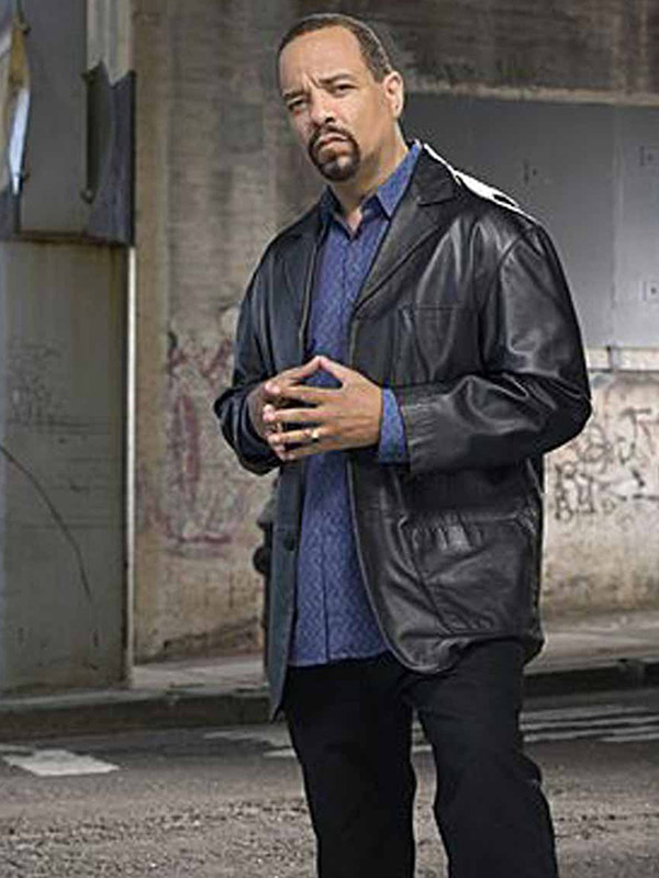Odafin Tutuola Law and Order Leather Jacket