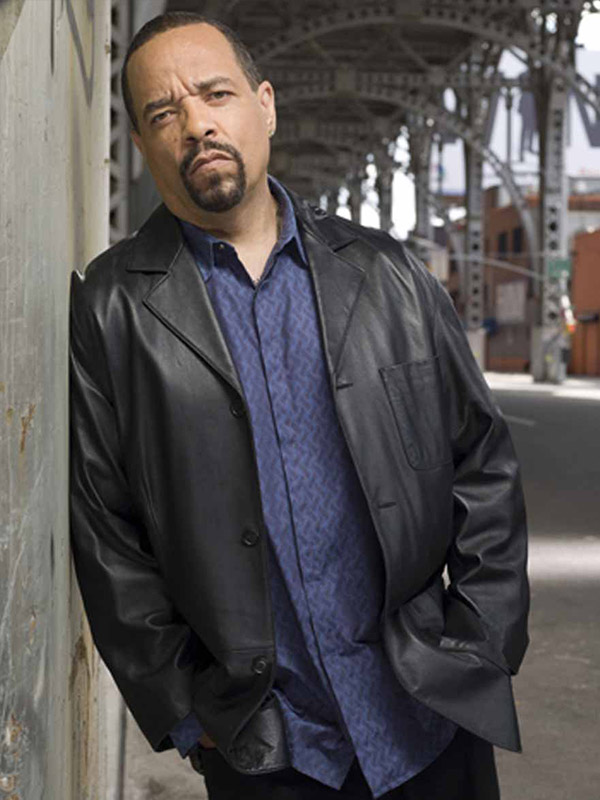 Ice-T Law and Order Black Leather Jacket