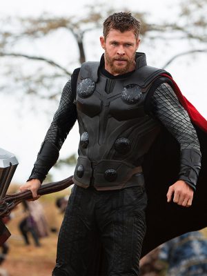 Chris Hemsworth Avengers Infinity War Thor Leather Vest