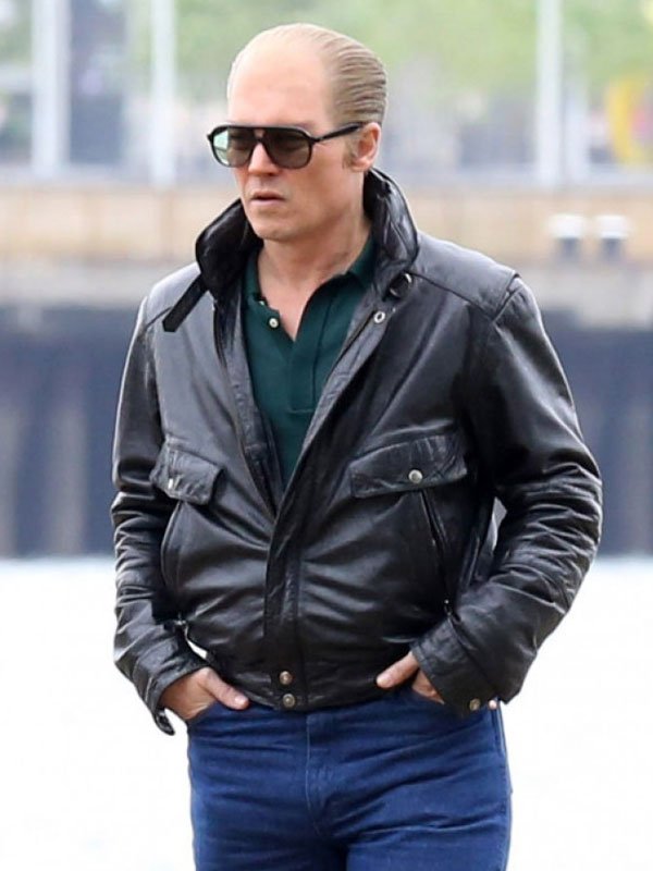 Johnny Depp Black Leather Jacket