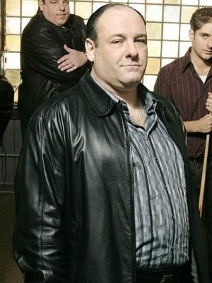 Tony Soprano Tv Series The Sopranos James Gandolfini Black Leather Jacket