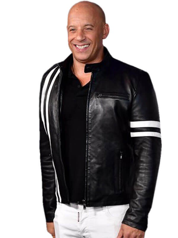 Ray Garrison Bloodshot Movie 2020 Vin Diesel Black Leather Jacket