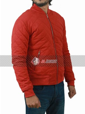 Barry Allen TV Series The Flash Grant Gustin Quilted Bomber Jacket