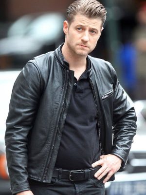 James Gordon TV Series Gotham Black Leather Jacket