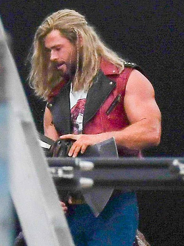 Chris Hemsworth Thor Love and Thunder 2022 Thor Leather Vest