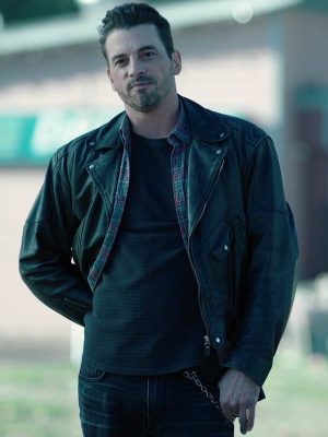 Skeet Ulrich Riverdale Season 04 F. P. Jones Black Leather Jacket