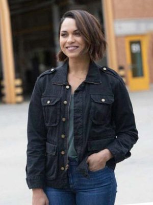 Monica Raymund TV Series Chicago Fire Gabriela Dawson Black Cotton Jacket