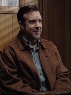 South of Heaven 2021 Jason Sudeikis Brown Leather Jacket