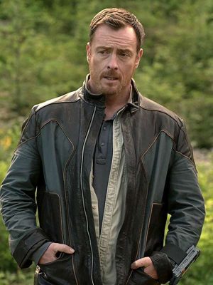 TV Series Lost in Space Toby Stephens Leather Jacket