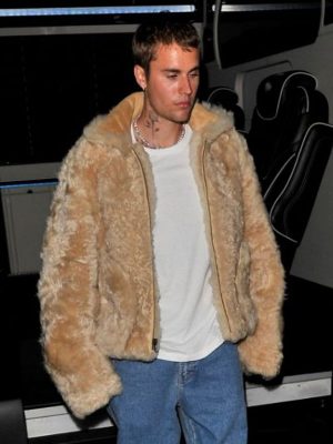 Los Angeles Justin Bieber Faux Fur Jacket