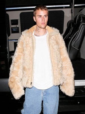 Justin Bieber Faux Fur Jacket