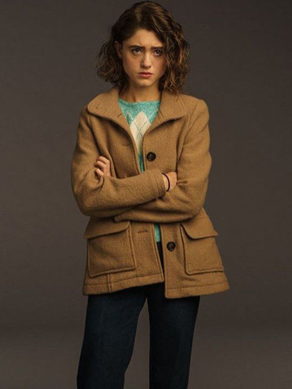 Natalia Dyer Stranger Things Season 3 Nancy Wheeler Wool Jacket