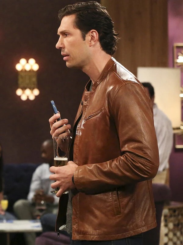 Brian Thomas Smith TV Series The Big Bang Theory Zack Johnson Leather Jacket
