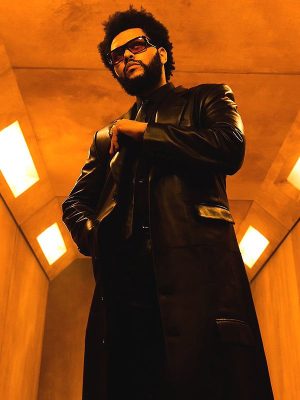 The Weeknd Take My Breath Black Leather Trench Coat