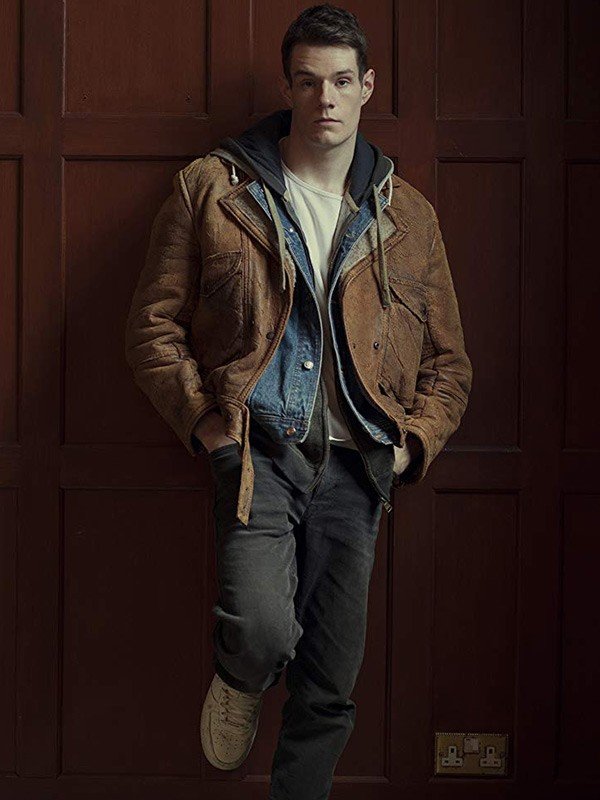 Adam Groff Tv Series Sex Education Connor Swindells Leather Jacket