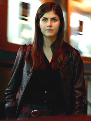 Lost Girls and Love Hotels 2020 Alexandra Daddario Black Leather Jacket