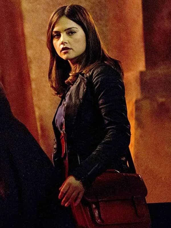 Jenna Coleman Tv Series The Rings of Akhaten Clara Leather Jacket
