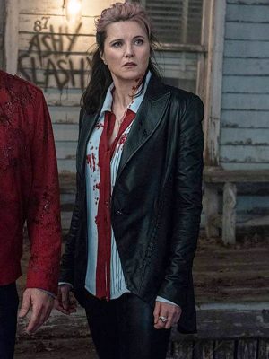 Ruby Knowby Tv Series Ash vs Evil Dead Lucy Lawless Leather Blazer Jacket