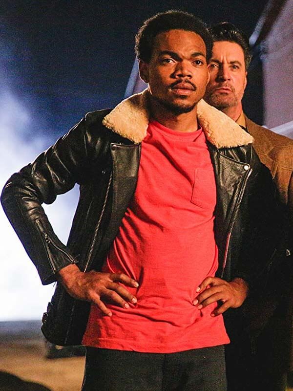 Chance the Rapper 2018 Movie Slice Black Shearling Leather Jacket