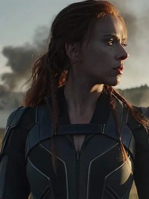 Scarlett Johansson Black Widow Movie 2021 Natasha Romanoff Leather Jacket
