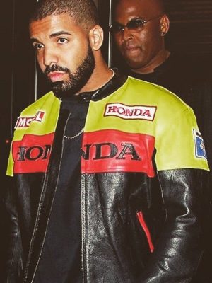 Drake Novikov London Black Honda Leather Jacket