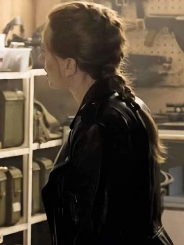 Natasha Romanoff Black Widow Scarlett Johansson Black Biker Leather Jacket