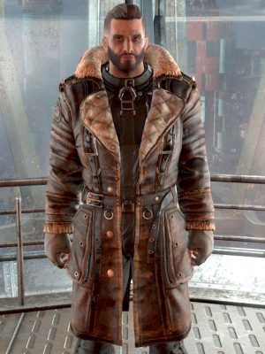 Elder Maxson Video Game Fallout 4 Brown Trench Leather Coat