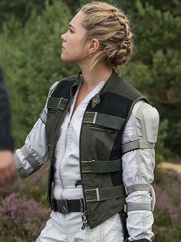 Scarlett Johansson Black Widow 2021 Movie Natasha Romanoff Black Biker Jacket