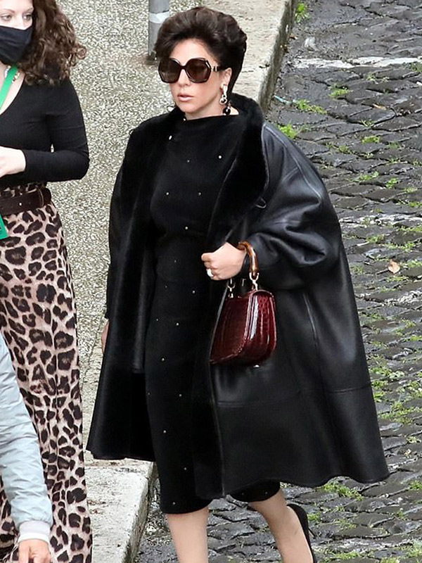 Lady Gaga House of Gucci Patrizia Reggiani Black Coat