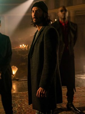 Keanu Reeves The Matrix Resurrections (2021) Neo Wool Coat