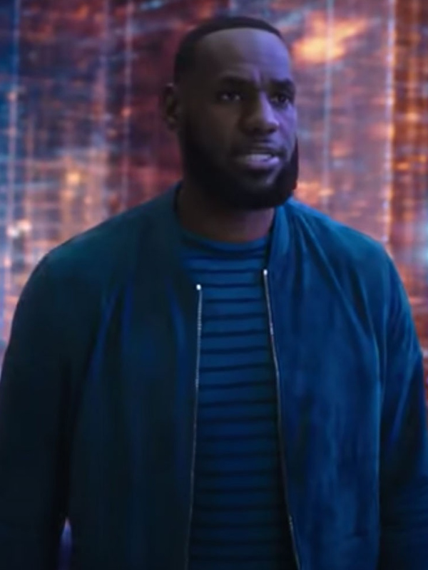 LeBron James Space Jam A New Legacy Bomber Leather Jacket