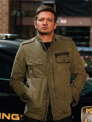Jeremy Renner The Young and the Restless Mike McLusky Green Cotton Jacket