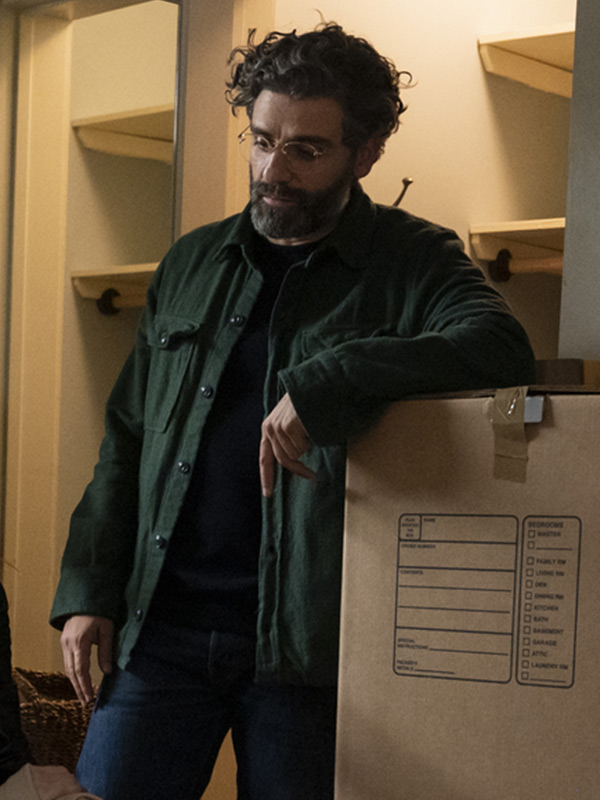 Oscar Isaac Scenes from a Marriage 2021 Jonathan Green Cotton Jacket