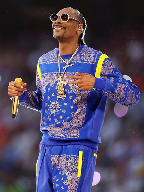 Snoop Dogg Super Bowl Halftime Blue Tracksuit