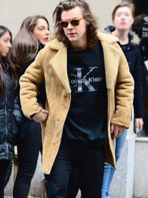 Harry Styles Brown Leather Jacket