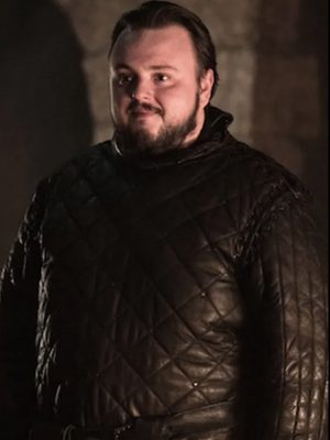 Game of Thrones John Bradley Black Quilted Leather Jacket