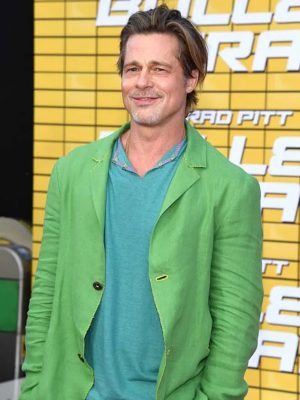 Brad Pitt Bullet Train (2022) Green Suit