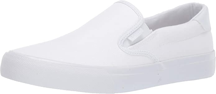 THE TRENDY YET SO COMFY WHITE SLIP-ON SNEAKERS