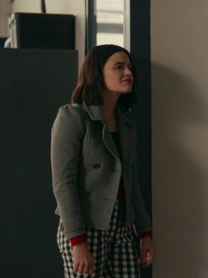 Lucy Hutton The Hating Game Lucy Hale Grey Jacket