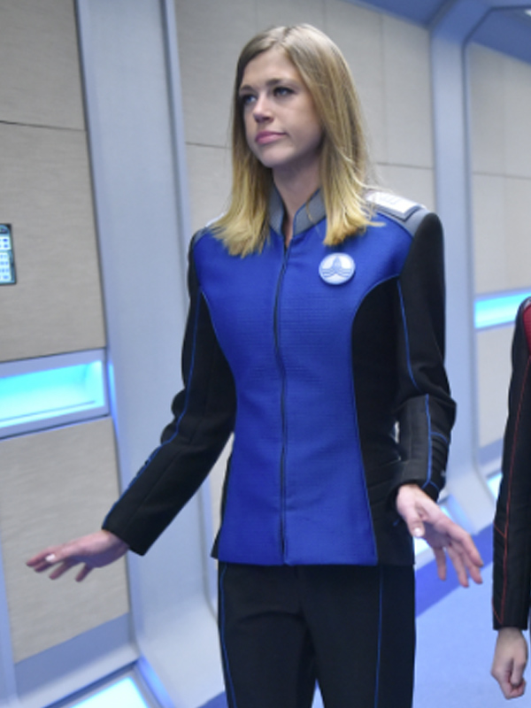Adrianne Palicki TV Series The Orville Black and Blue Jacket