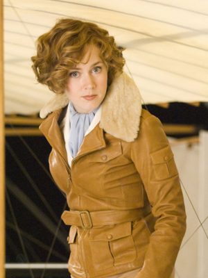 Amy Adams Night At The Museum 2 Brown Leather Jacket