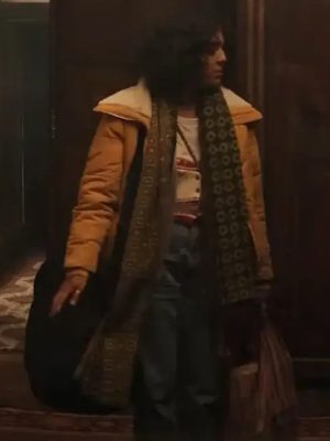 Your Christmas or Mine (2022) Cora Kirk Yellow Shearling Jacket