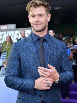 Chris Hemsworth Avengers Endgame Blue Blazer