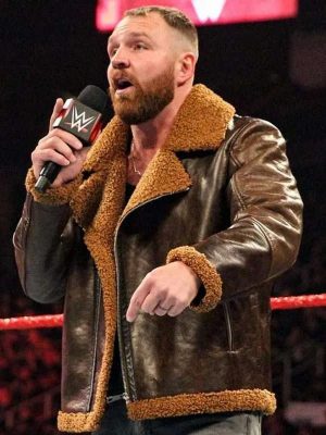 Dean Ambrose Brown Leather Jacket